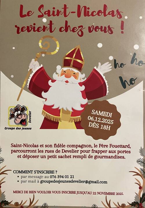 Visite de Saint-Nicolas - Samedi 6 décembre 2025